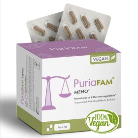 PuriaFAM Meno, 180 Kapseln, Vorderseite Verpackung