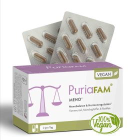 PuriaFAM Meno, 60 Kapseln, Vorderseite Verpackung