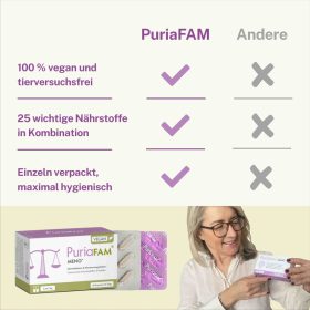 Vorteilspackung PuriaFAM® Meno in Kombination mit PuriaFAM® Frauenzauber