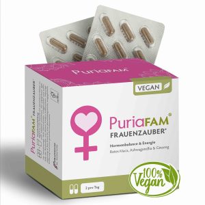 PuriaFAM Frauenzauber, 180 Kapseln, Vorderseite Verpackung