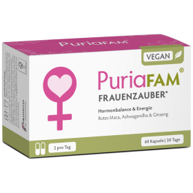 PuriaFAM Frauenzauber, 60 Kapseln, Vorderseite Verpackung