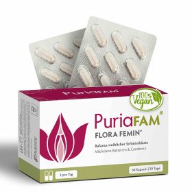 PuriaFAM Flora Femin, 60 Kapseln, Vorderseite Verpackung